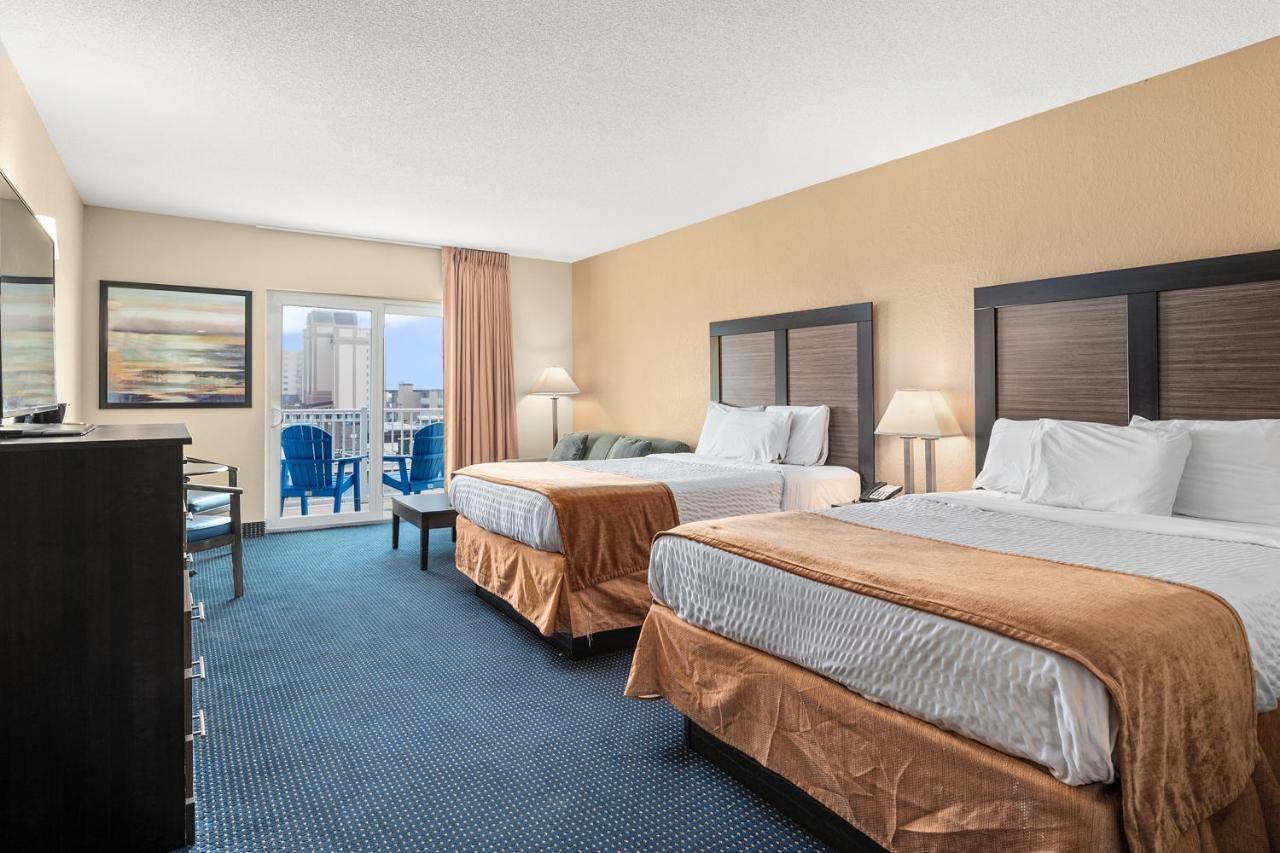 Queen Room with Two Queen Beds and Sofa - Partial Ocean View-No Pets Allowed